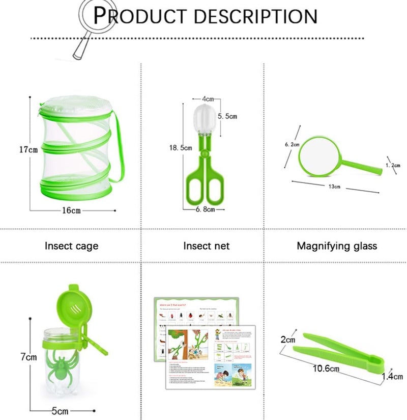 Elfzone Caterpillars for Butterflies Kit 7 Pieces,Insect Mesh Cage, Caterpillar Enclosure,Butterfly Habitat - Image 5